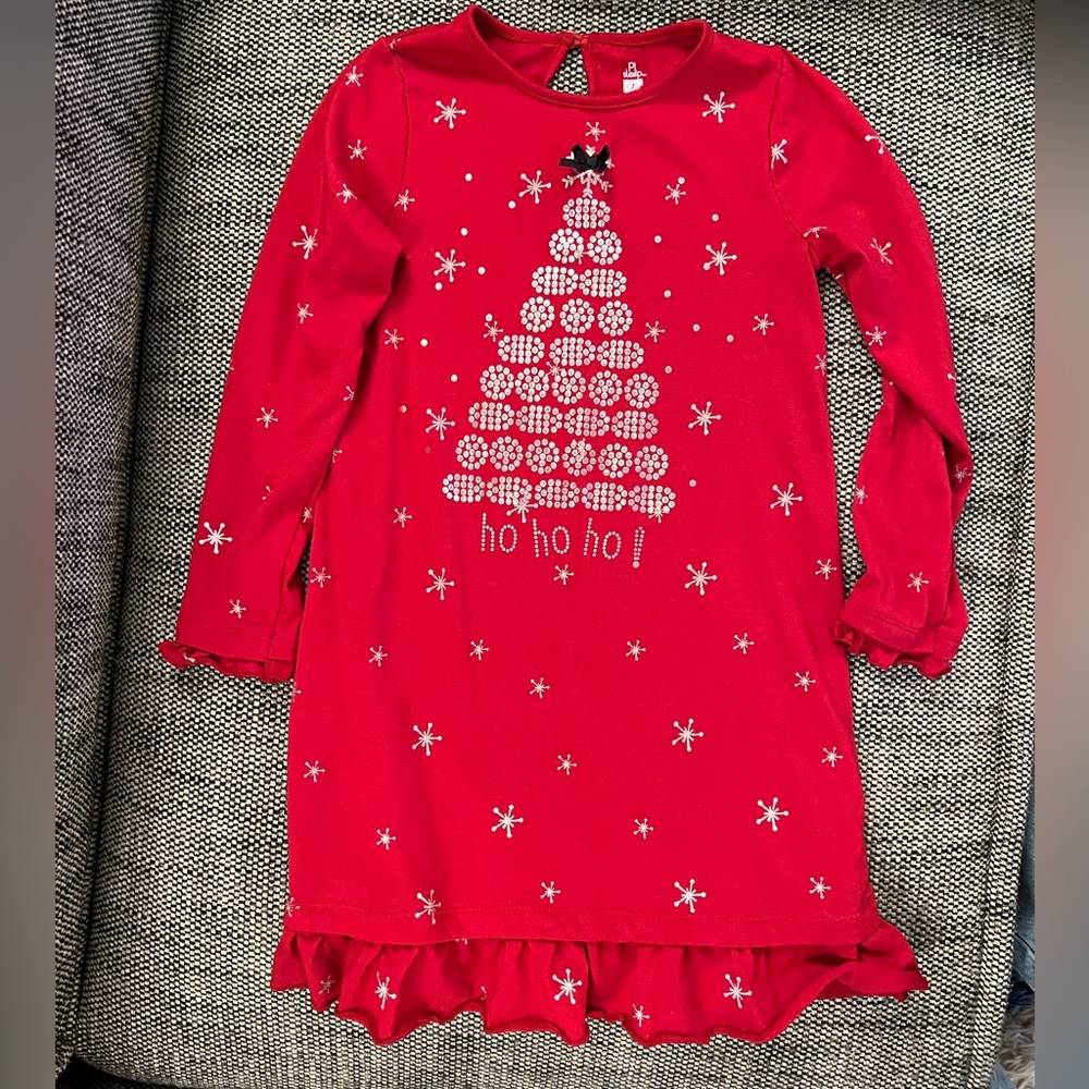Girls Christmas Nightgown Size 7